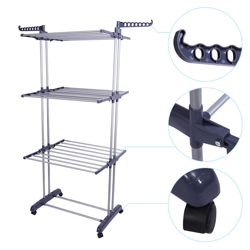 3-Tier Expandable Clothes Dryer, DRYING